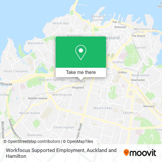 Workfocus Supported Employment map