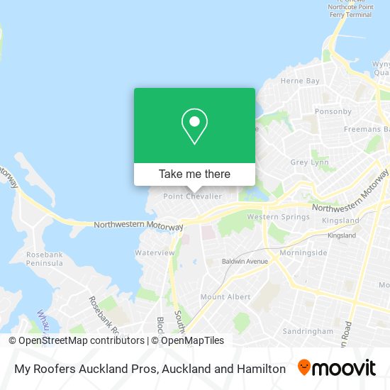 My Roofers Auckland Pros map