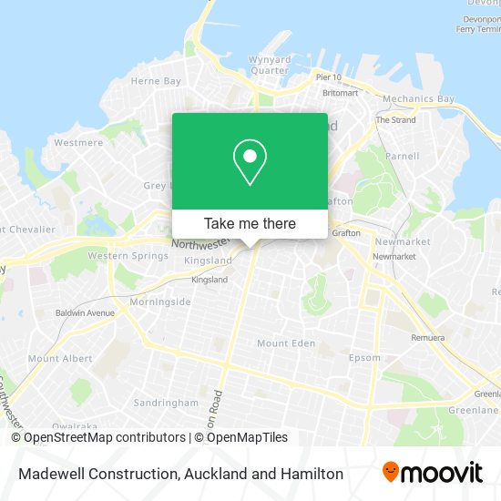 Madewell Construction map