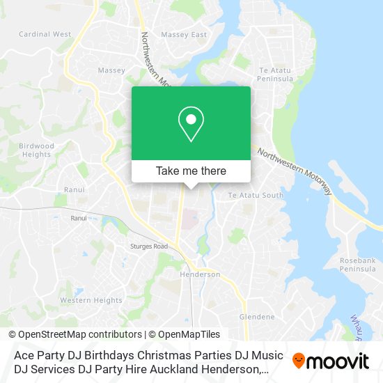 Ace Party DJ Birthdays Christmas Parties DJ Music DJ Services DJ Party Hire Auckland Henderson map