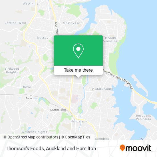 Thomson's Foods map