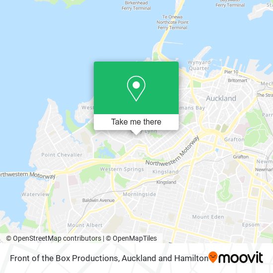 Front of the Box Productions map