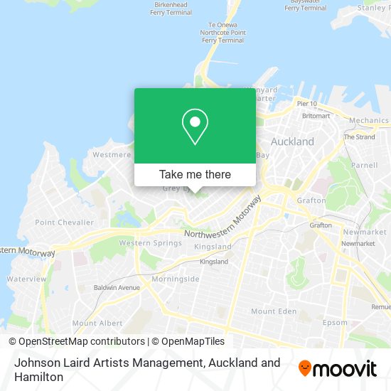 Johnson Laird Artists Management map