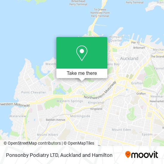 Ponsonby Podiatry LTD map