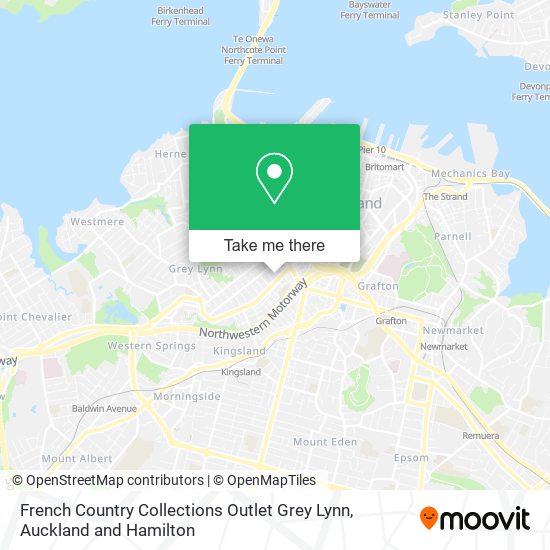 French Country Collections Outlet Grey Lynn map