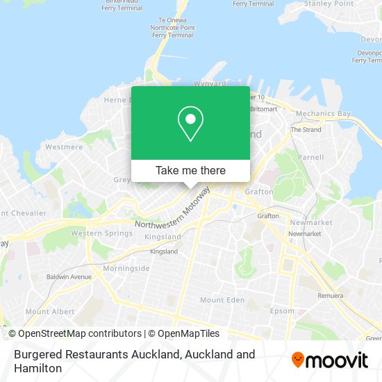 Burgered Restaurants Auckland地图