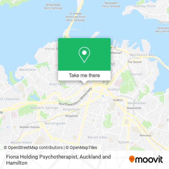 Fiona Holding Psychotherapist map