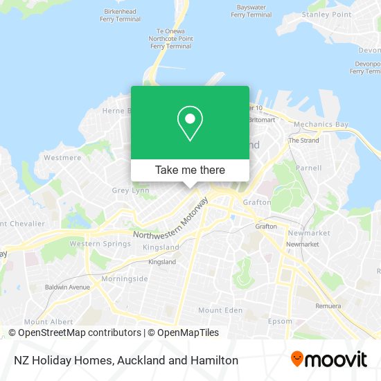 NZ Holiday Homes map