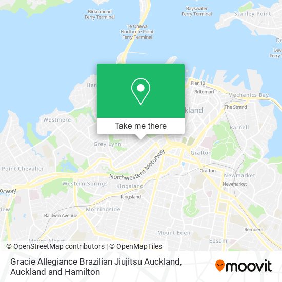Gracie Allegiance Brazilian Jiujitsu Auckland地图
