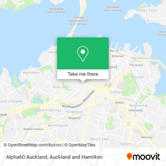 Alpha60 Auckland map