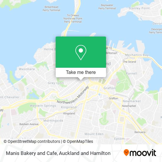 Manis Bakery and Cafe map
