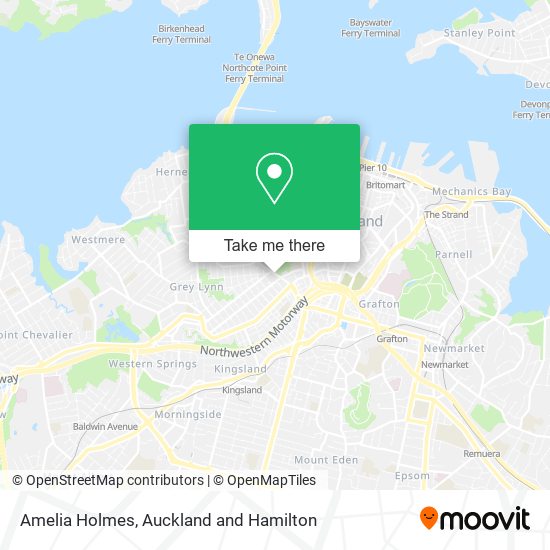 Amelia Holmes map