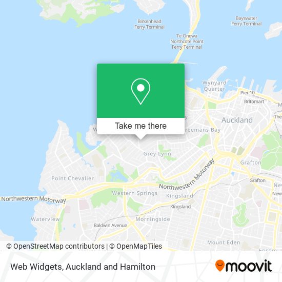 Web Widgets map