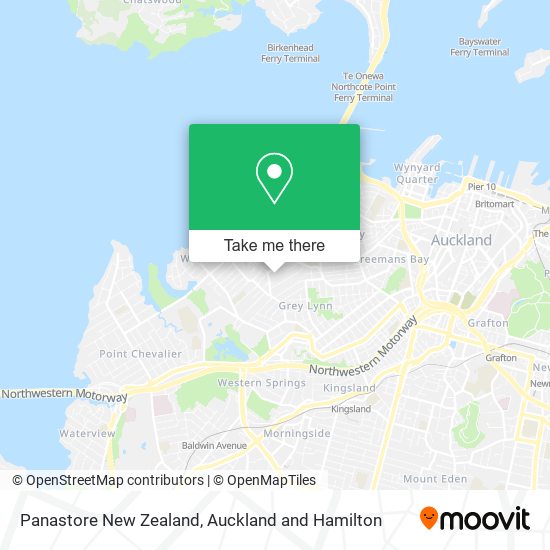Panastore New Zealand map