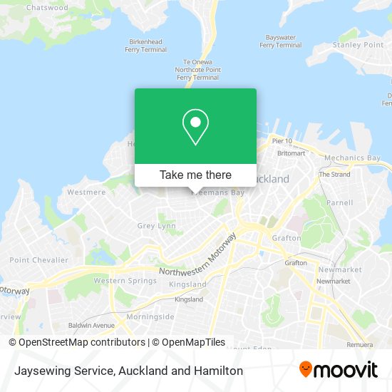 Jaysewing Service map