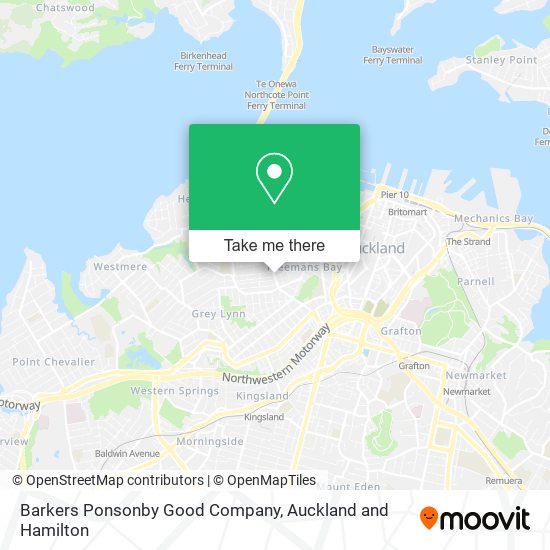 Barkers Ponsonby Good Company地图