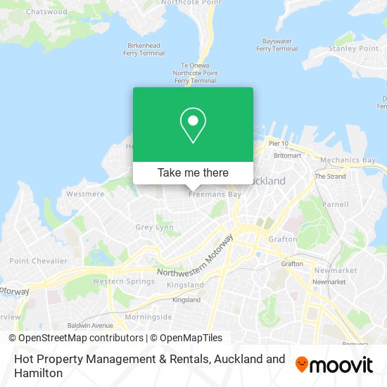 Hot Property Management & Rentals map