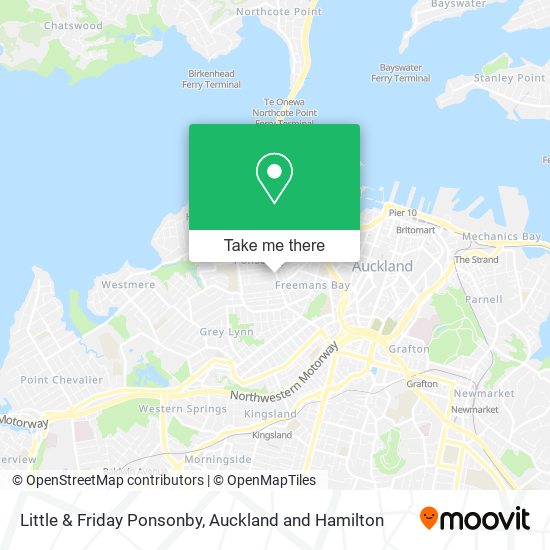 Little & Friday Ponsonby map