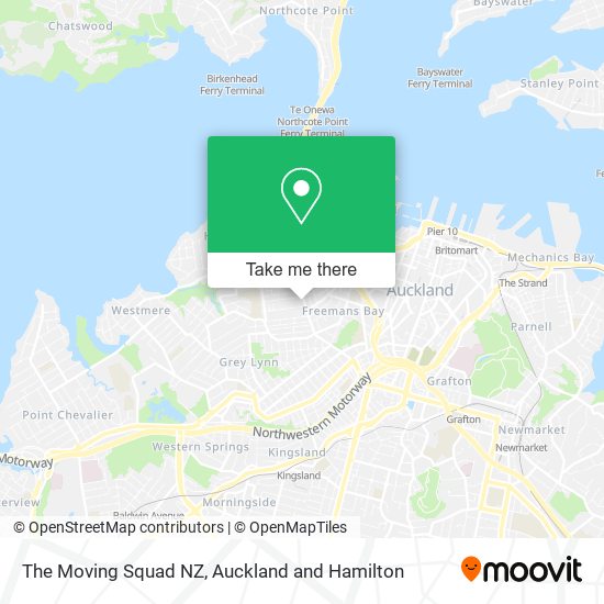 The Moving Squad NZ map