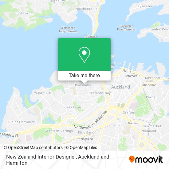 New Zealand Interior Designer map