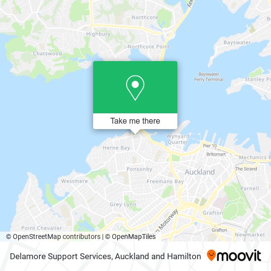 Delamore Support Services map