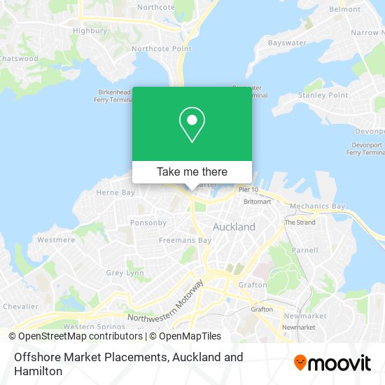 Offshore Market Placements map