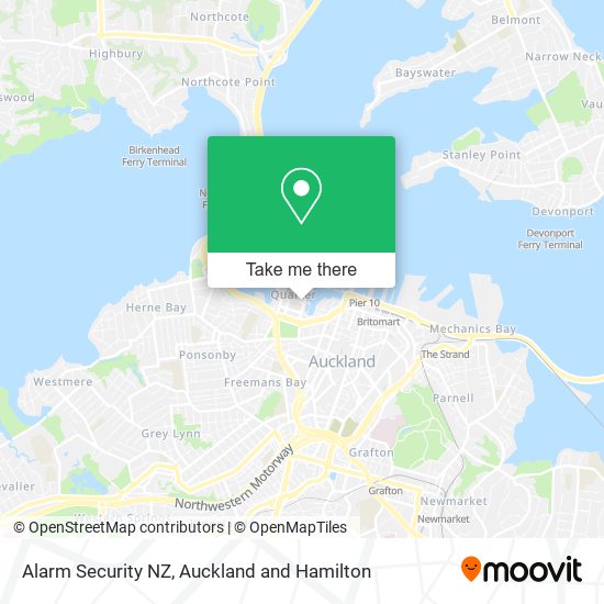 Alarm Security NZ map