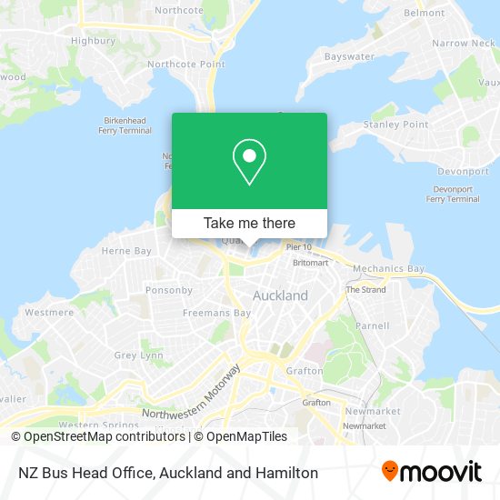 NZ Bus Head Office map