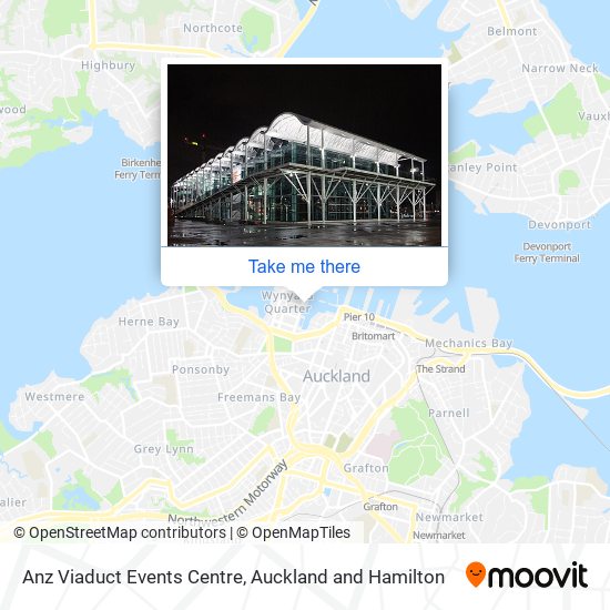 Anz Viaduct Events Centre map
