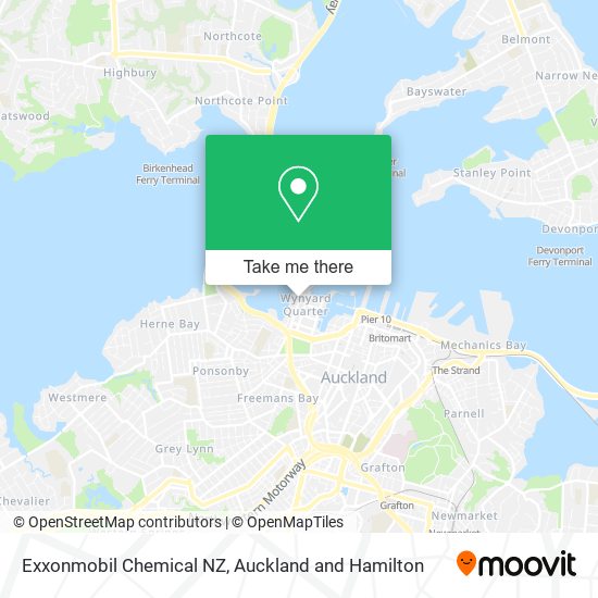 Exxonmobil Chemical NZ map