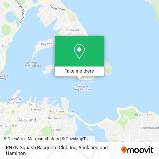 RNZN Squash Racquets Club Inc map