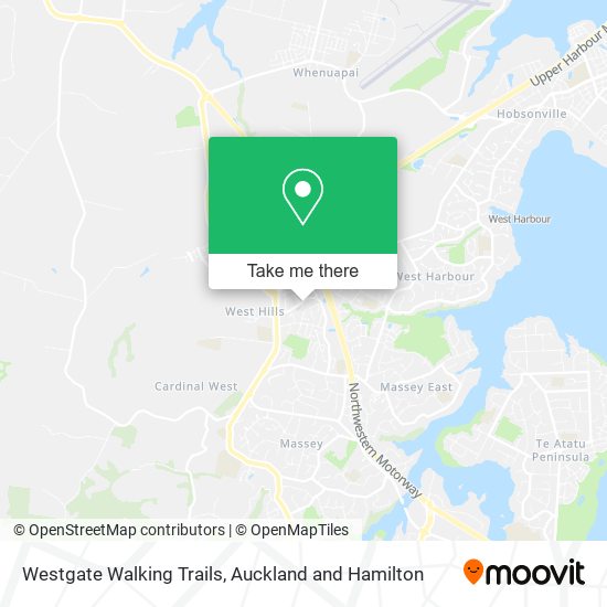 Westgate Walking Trails map