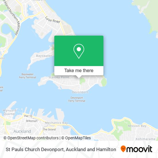 St Pauls Church Devonport map