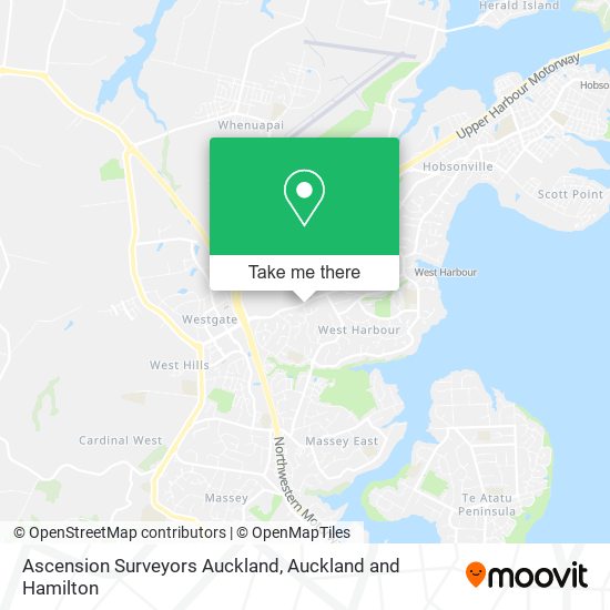 Ascension Surveyors Auckland map