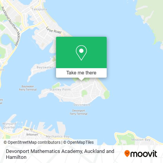 Devonport Mathematics Academy map