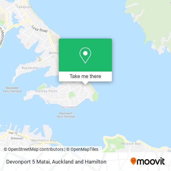 Devonport 5 Matai地图