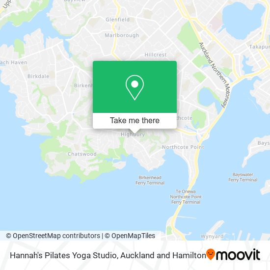 Hannah's Pilates Yoga Studio map