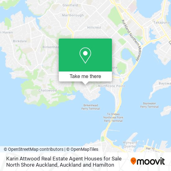 Karin Attwood Real Estate Agent Houses for Sale North Shore Auckland map