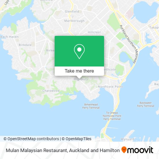 Mulan Malaysian Restaurant map