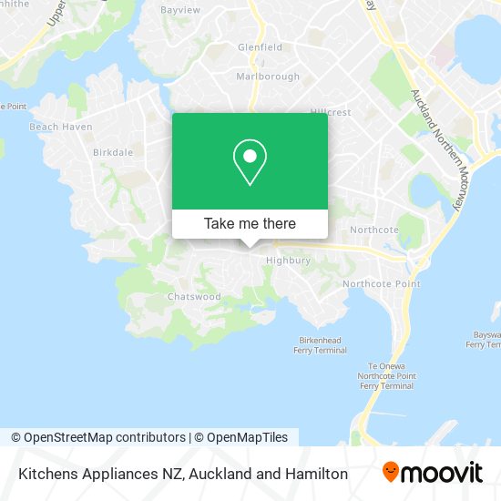Kitchens Appliances NZ map