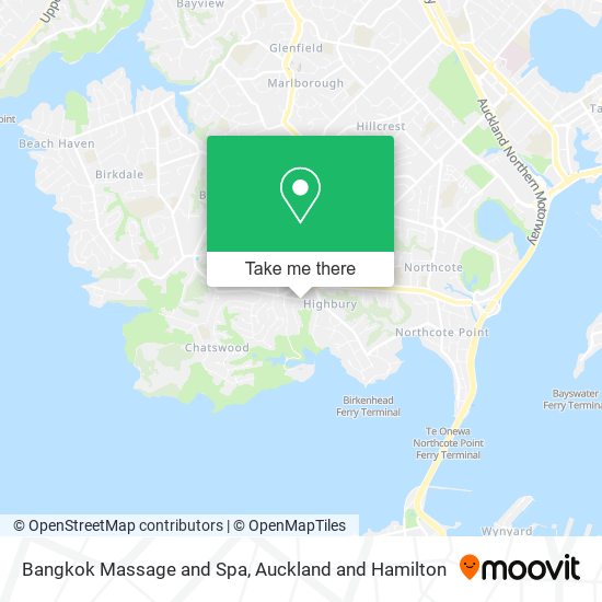 Bangkok Massage and Spa map