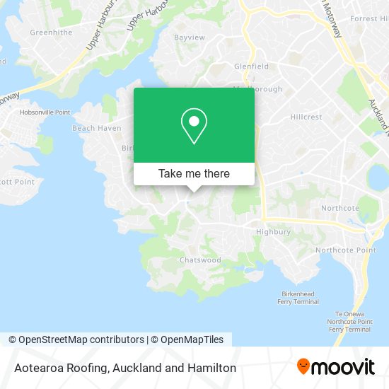 Aotearoa Roofing map