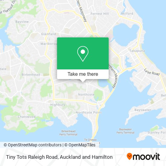 Tiny Tots Raleigh Road map