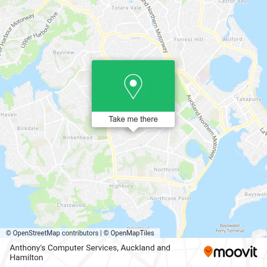Anthony's Computer Services map