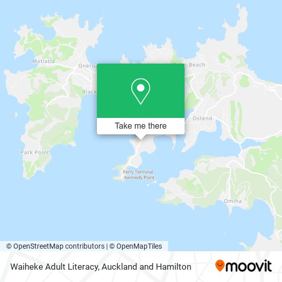 Waiheke Adult Literacy map