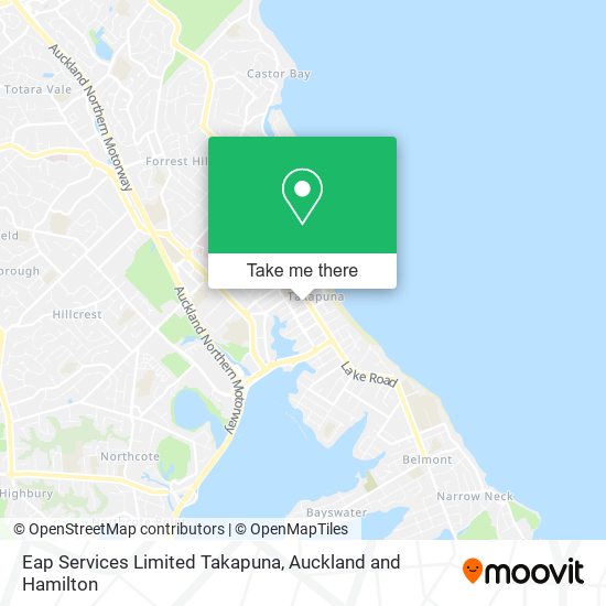 Eap Services Limited Takapuna map