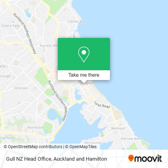 Gull NZ Head Office map