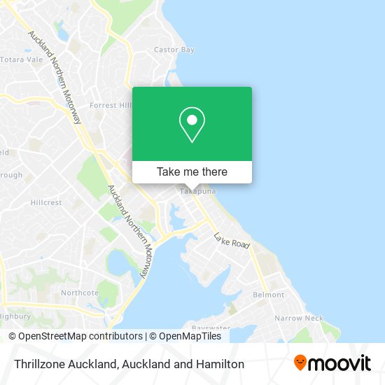 Thrillzone Auckland map