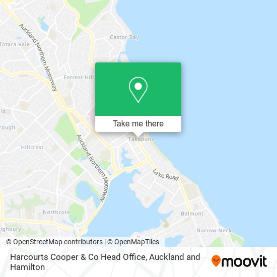 Harcourts Cooper & Co Head Office map