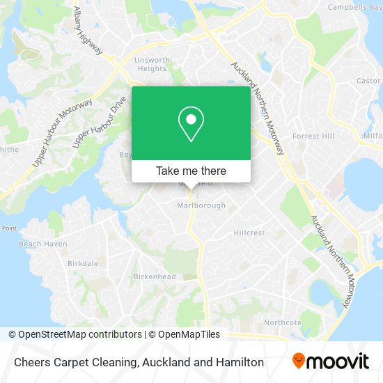 Cheers Carpet Cleaning map